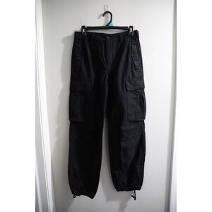 Tna‎ Aritzia Supply Cargo Pants Black Adjustable Hem Women Size 4